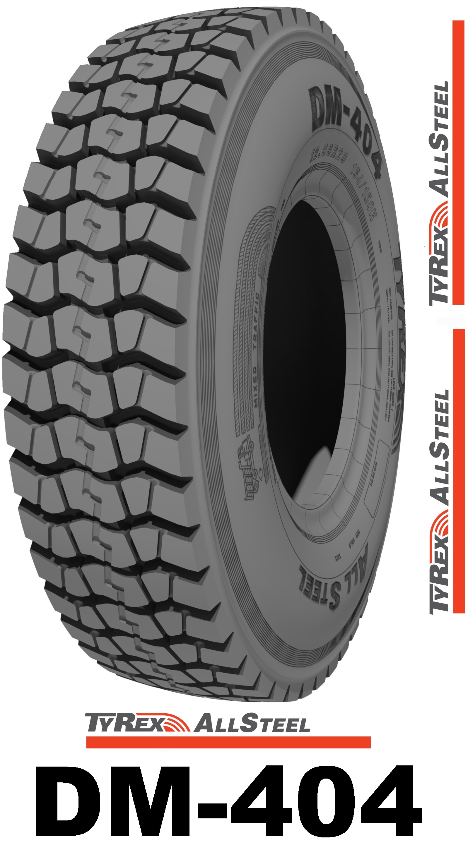 Грузовая TyRex All Steel 12,00R20 DM-404 156/153G (158/153F) POR TTF kPa900